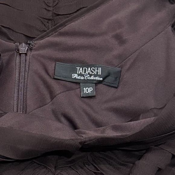 Tadashi Collection Elegant 100% Silk Tiered Cocktail Old Money Party Dress 10P - Picture 8 of 12